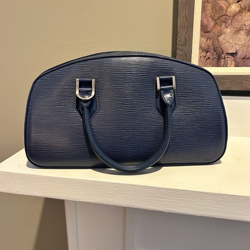 Jasmine leather Louis Vuitton Blue Epi - Picture 3 of 9
